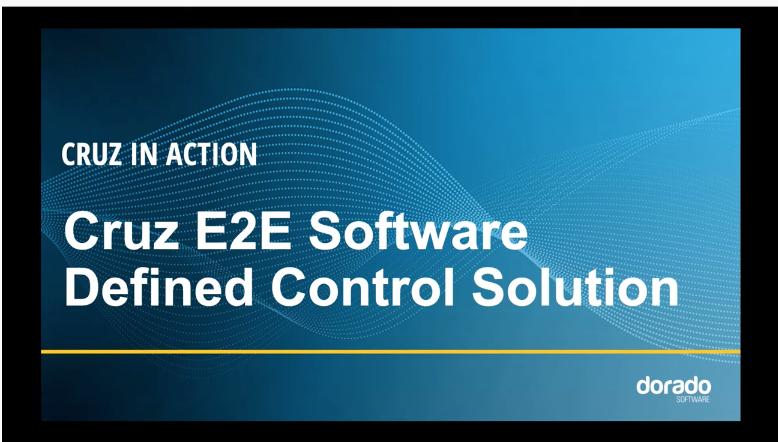 Cruz in Action: E2E SD Control